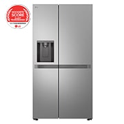 Voorkant van 641L Amerikaanse koelkast Zilver | Linear Cooling™ - GSLC41PYPE